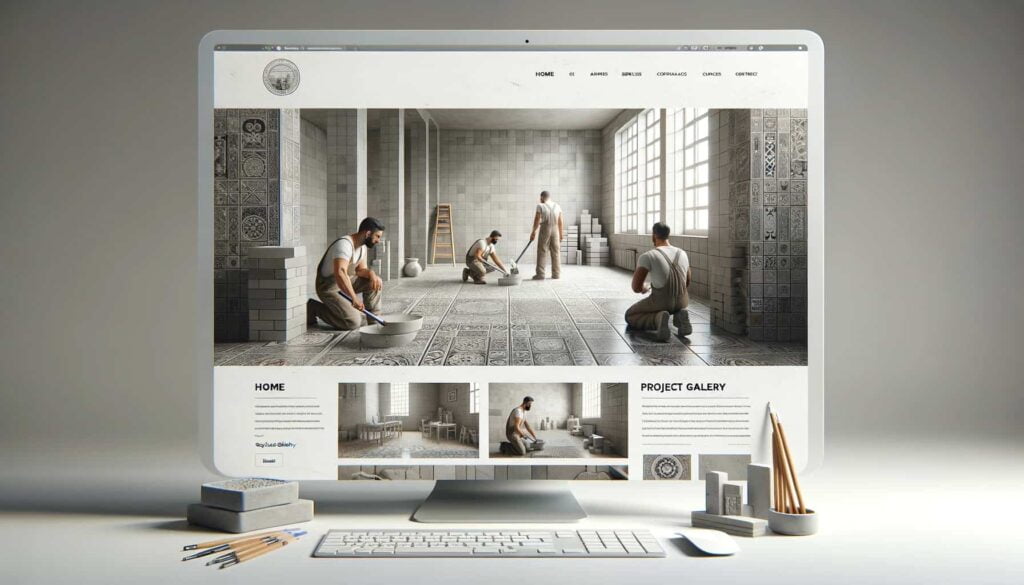 Webdesign für Maurer, Fliesen-, Platten- & Mosaikleger